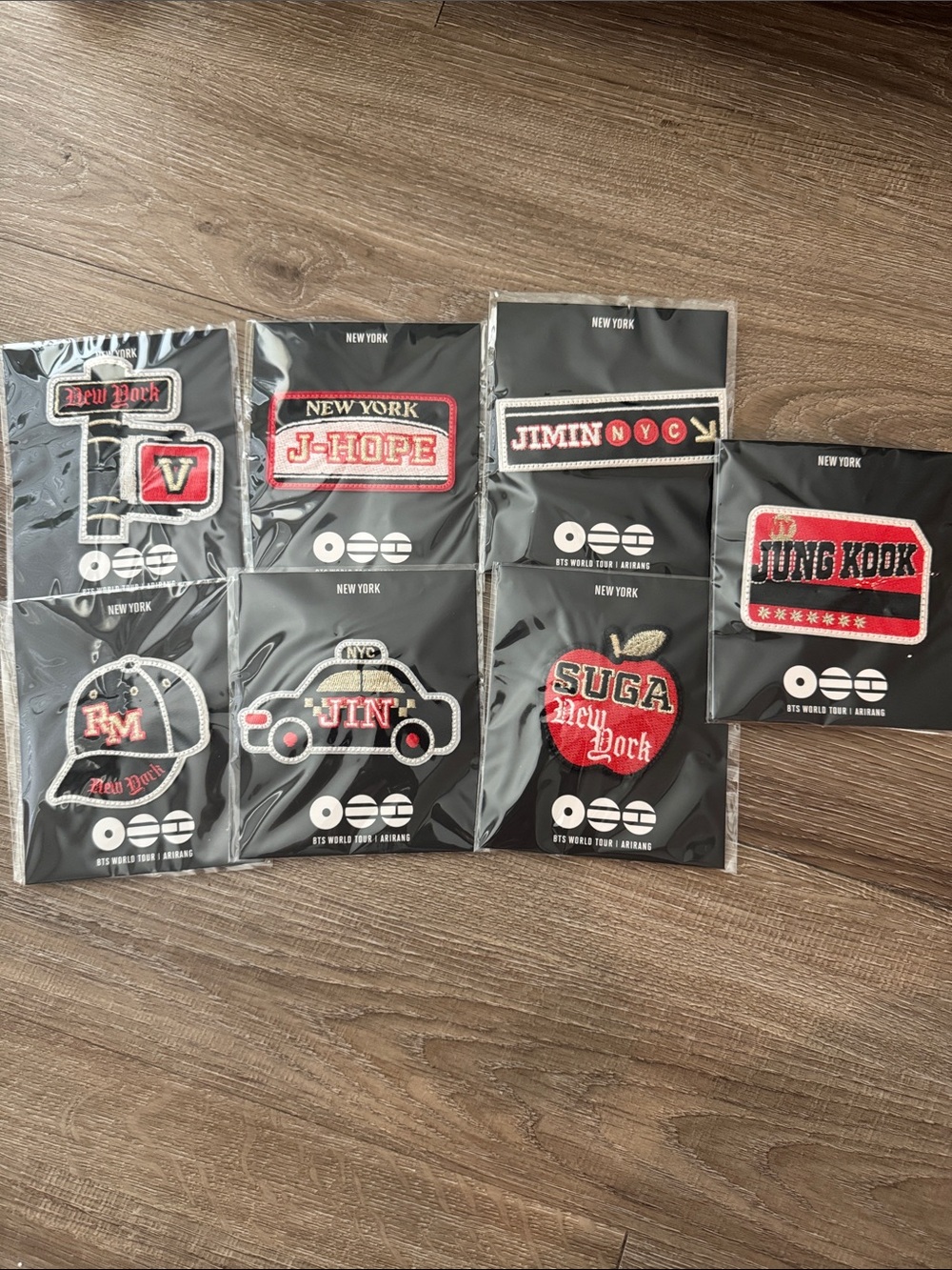 BTS New York Tour Embroidered Name Patches - Pop Up item